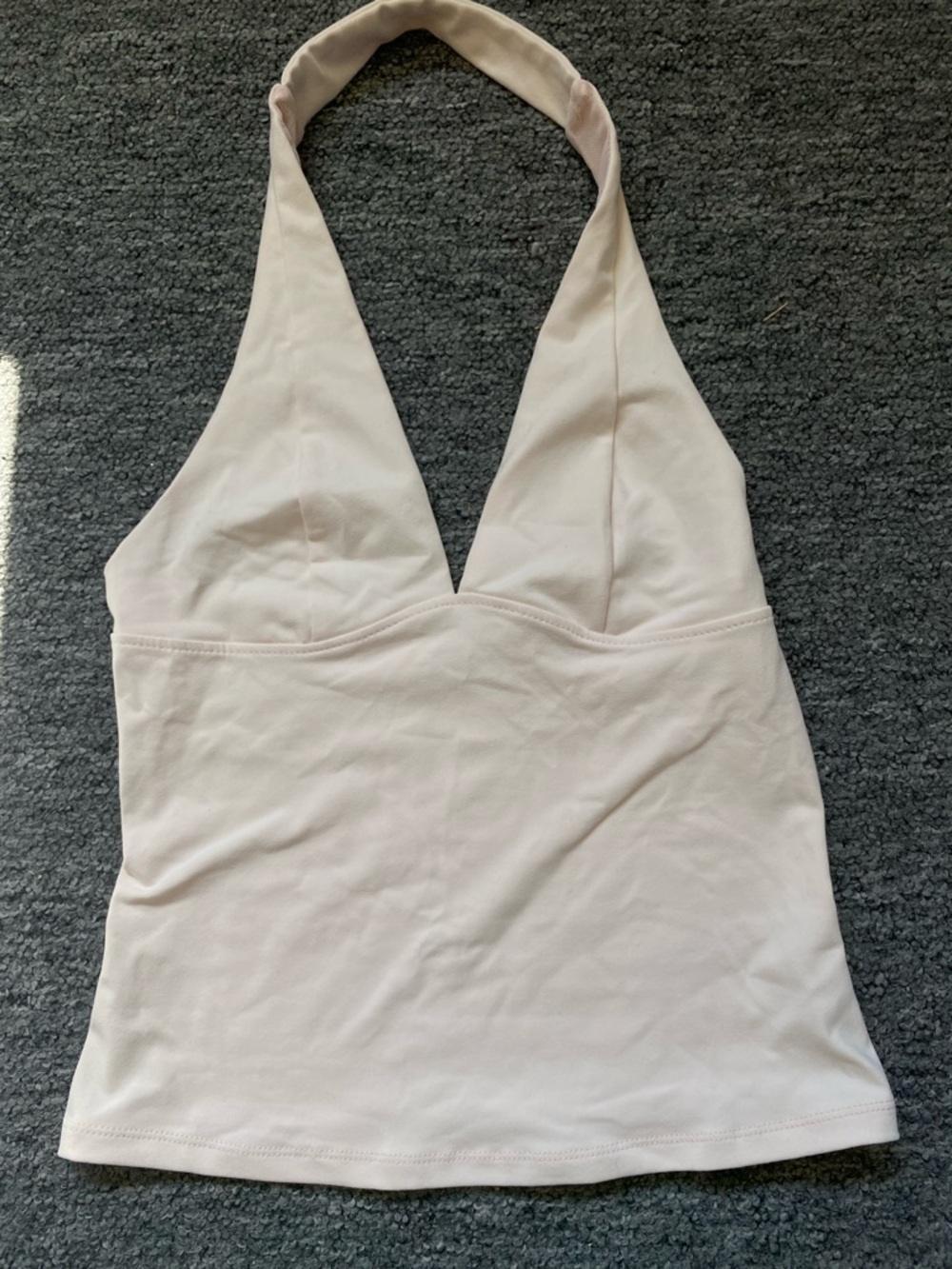 Free People Blush Pink Halter Tank Top